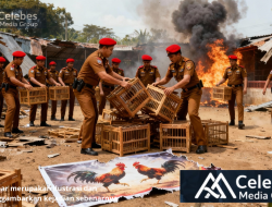 Polisi Tertibkan Arena Sabung Ayam di Bulukumba, Lokasi Dibongkar dan Dimusnahkan