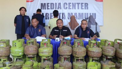 Polresta Mamuju Bongkar Dugaan Penimbunan LPG Subsidi, Ratusan Tabung Diamankan