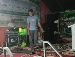 Jelang Maulid Nabi Muhammad SAW, Panitia Masjid Baitul Aminin Tobadak Matangkan Persiapan