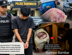 Remaja di Polman Diduga Gasak Rp48 Juta dari Celengan Ayah Teman, Dipakai untuk Game dan Motor